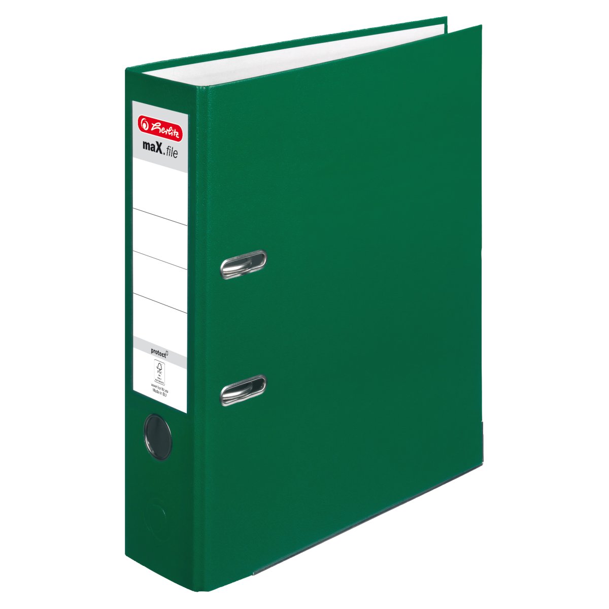 lever arch file maX.file protect A4 8cm green - Herlitz